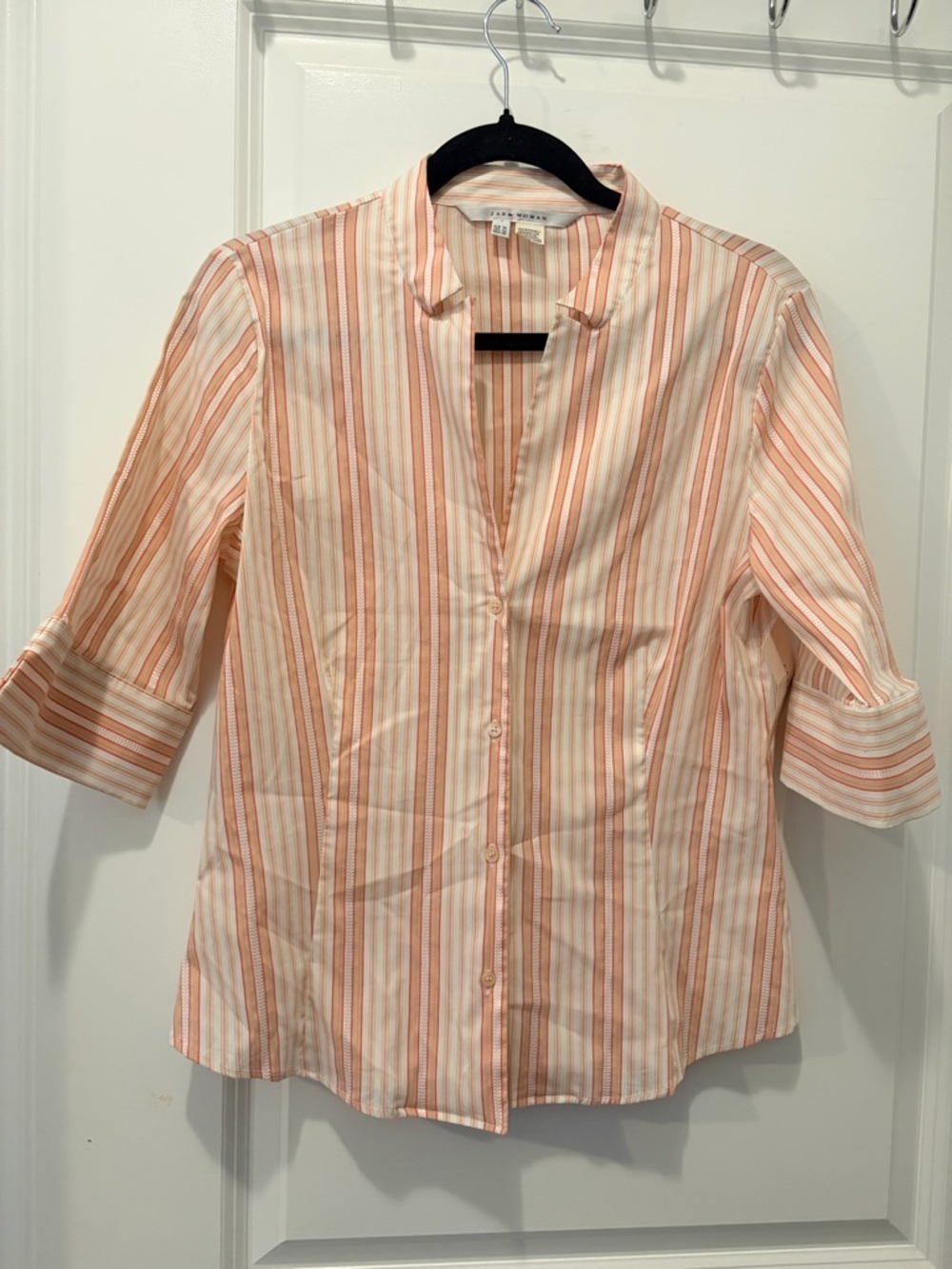 NWT ZARA Striped Cotton-Blend Shirt - Made in Spain XLarge